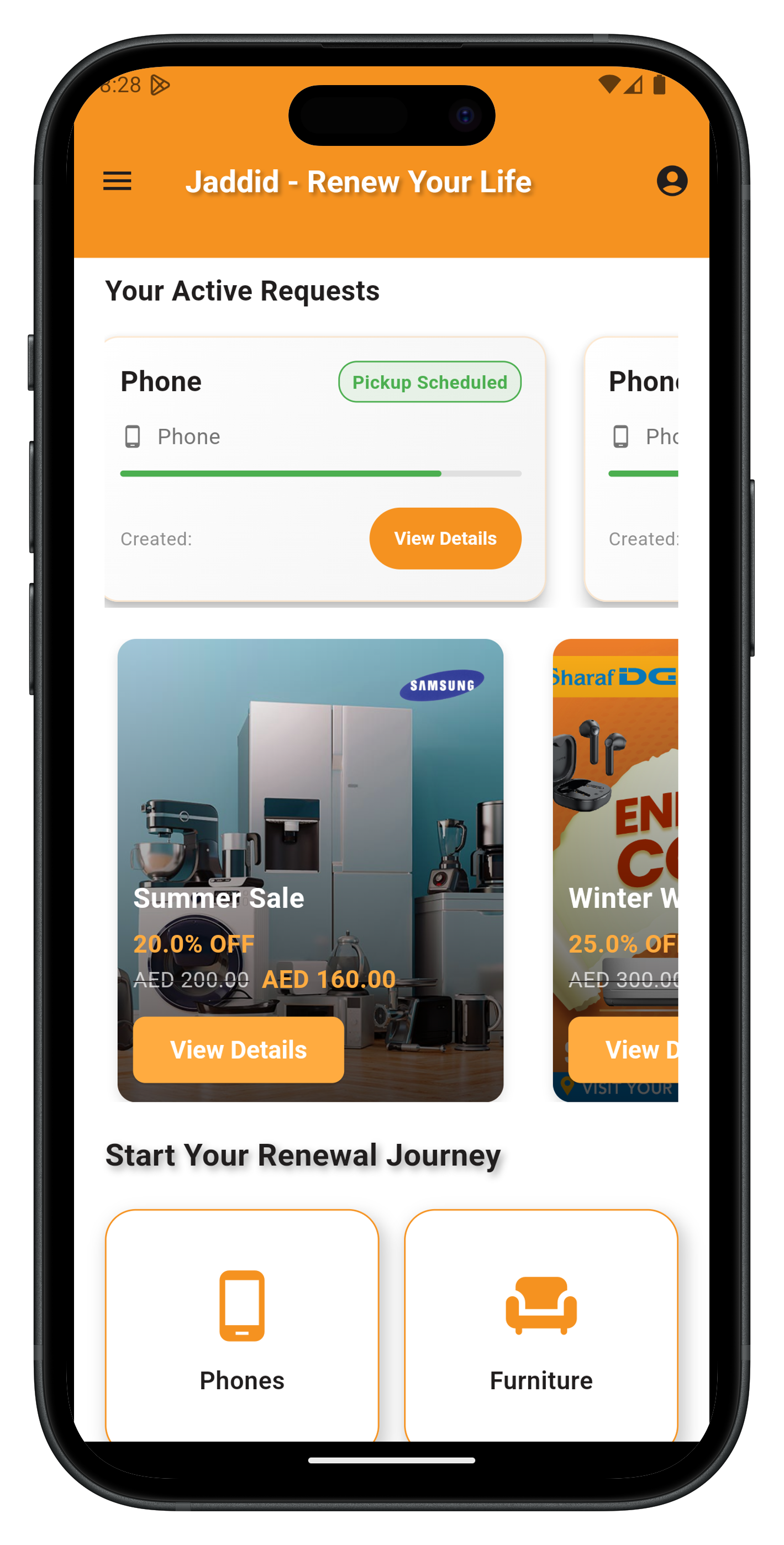 Used items marketplace